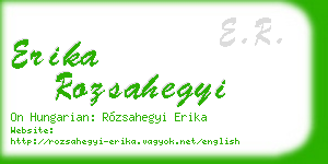 erika rozsahegyi business card